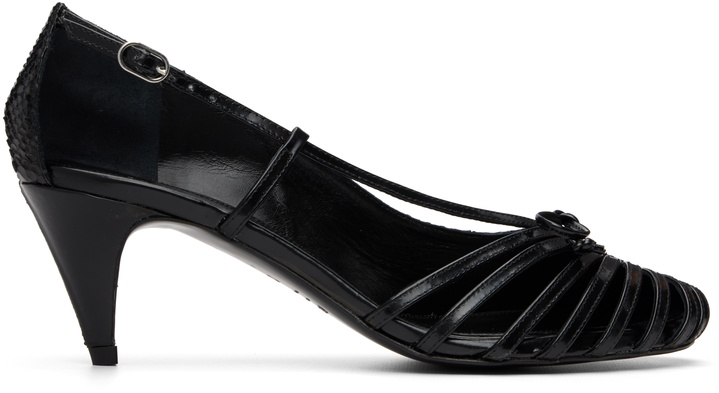 Photo: ABRA Black Double Shoe Kitten Heels