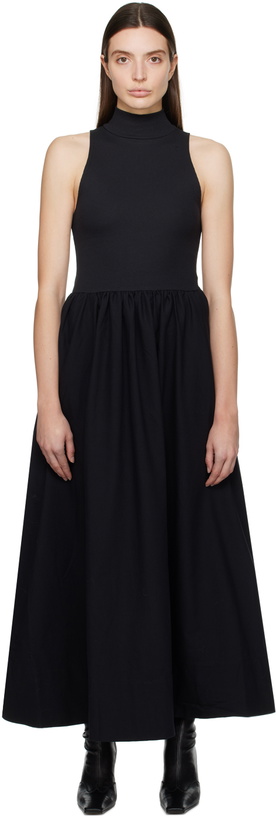 Photo: Reformation Black Sai Midi Dress