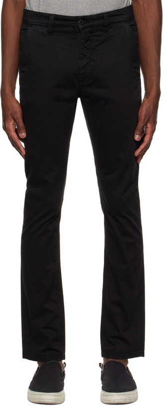 Photo: Nudie Jeans Black Slim Adam Trousers