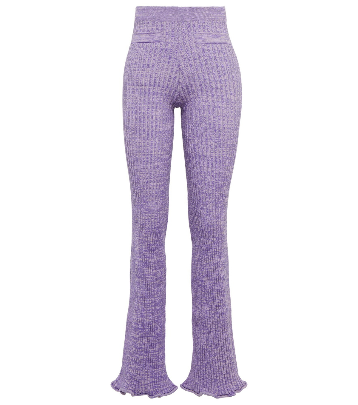 Paco Rabanne - High-rise ribbed-knit pants Paco Rabanne