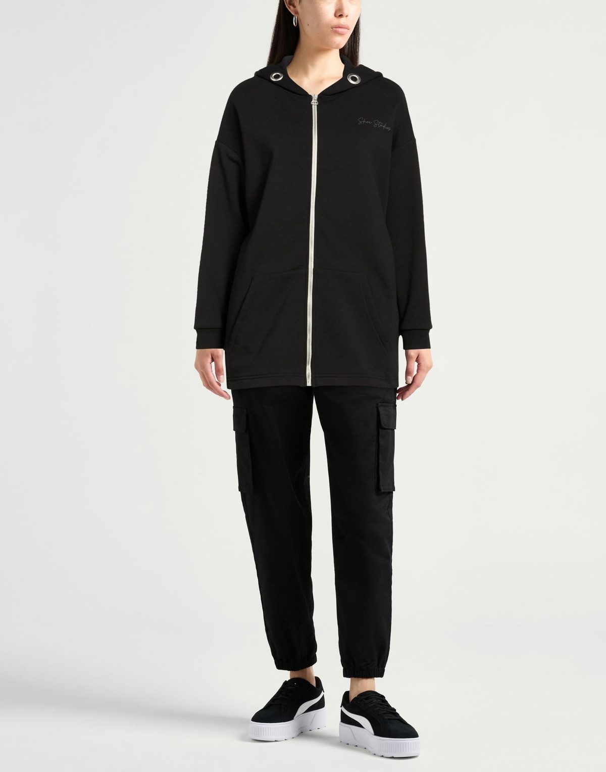 Shoe Womens Sweatshirt in Black