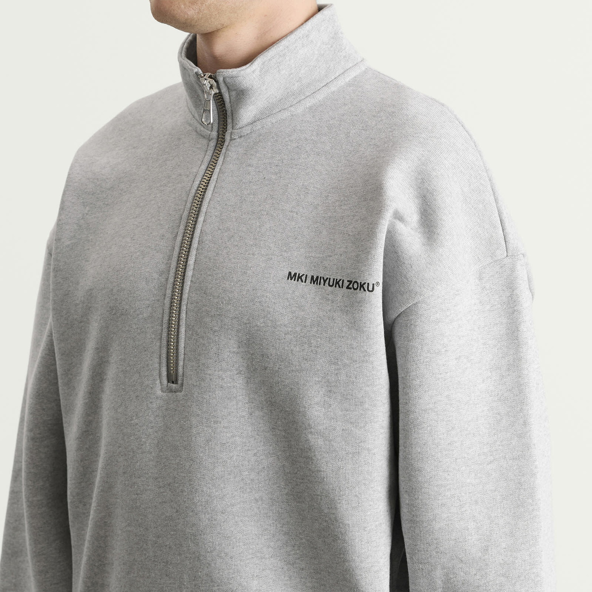 MKI Men's Uniform Quarter Zip in Grey