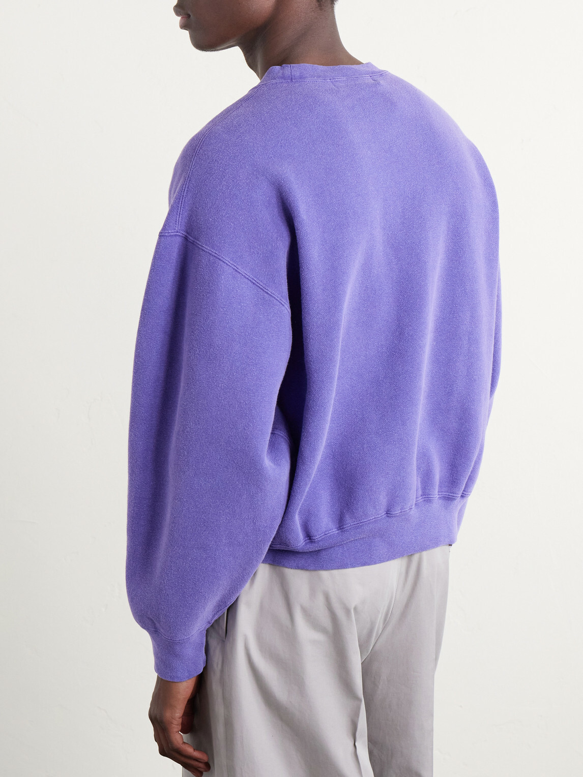 Remi Relief - Newport Printed Cotton-Jersey Sweatshirt - Purple