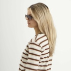 Oscar Deen Fraser Sunglasses in Mocha/Chocolate Brown 