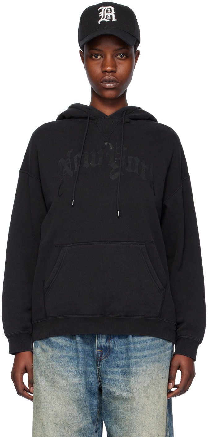 R13 Black New York Hoodie R13