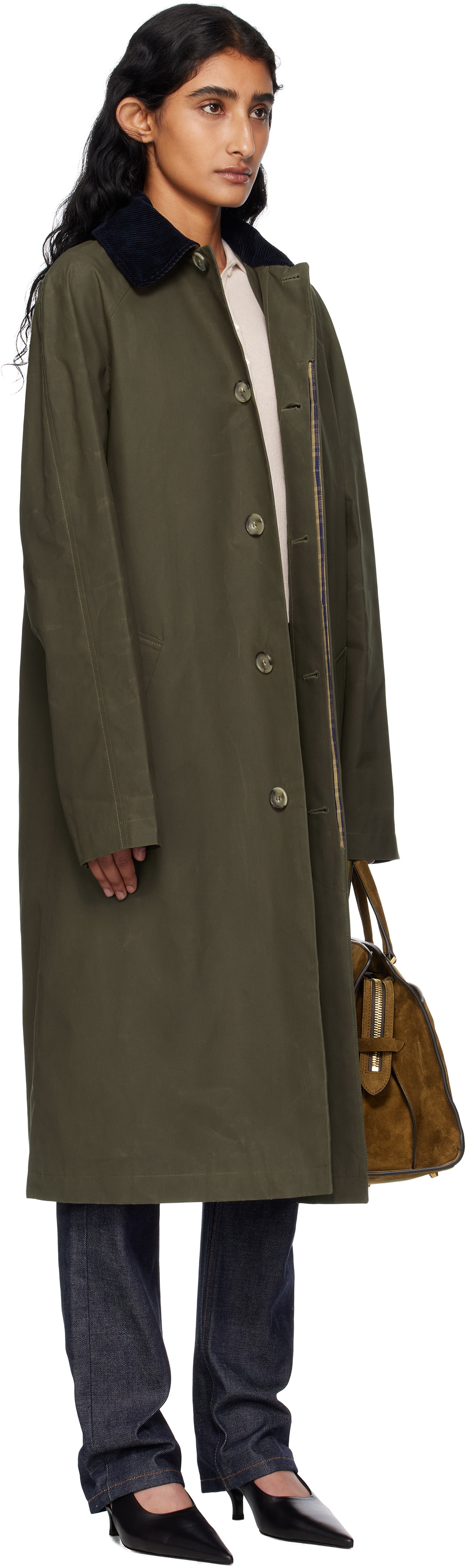 A.P.C. Khaki Gaspard Mac Trench Coat A.P.C.