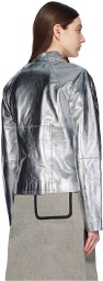 Saks Potts Silver Daria Leather Jacket