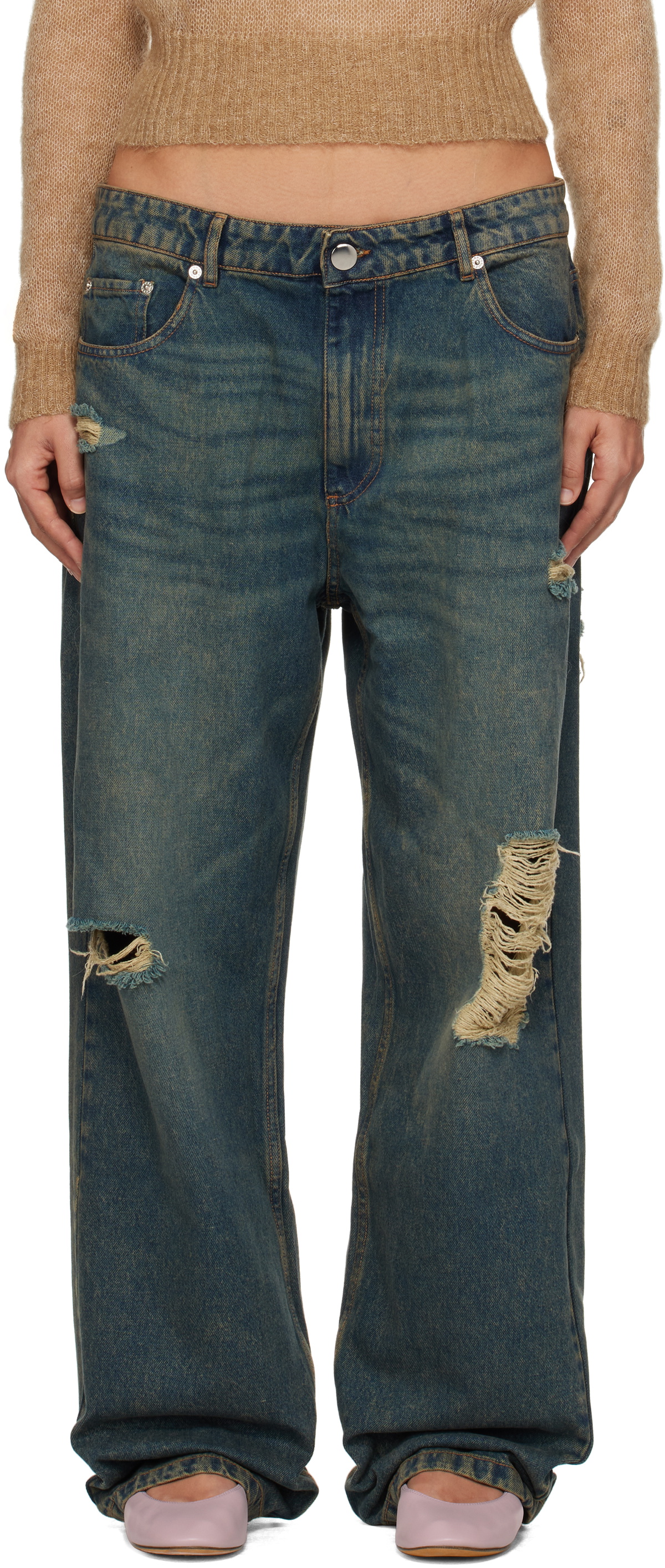 gimaguas ダメージデニム Gimaguas Blue Devon Jeans Gimaguas