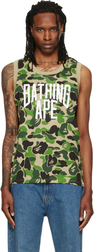 Photo: BAPE Green ABC Camo Tank Top