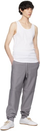 Carhartt Work In Progress Gray American Script Sweatpants