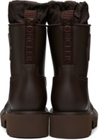 Moncler Brown Kickstream Rain Boots