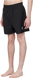 1017 ALYX 9SM Black Embroidered Swim Shorts