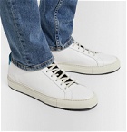 Common Projects - Achilles Retro Suede-Trimmed Leather Sneakers - White