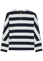 Jacquemus Le Tshirt Mariniére Striped Cotton T-shirt White And Blue