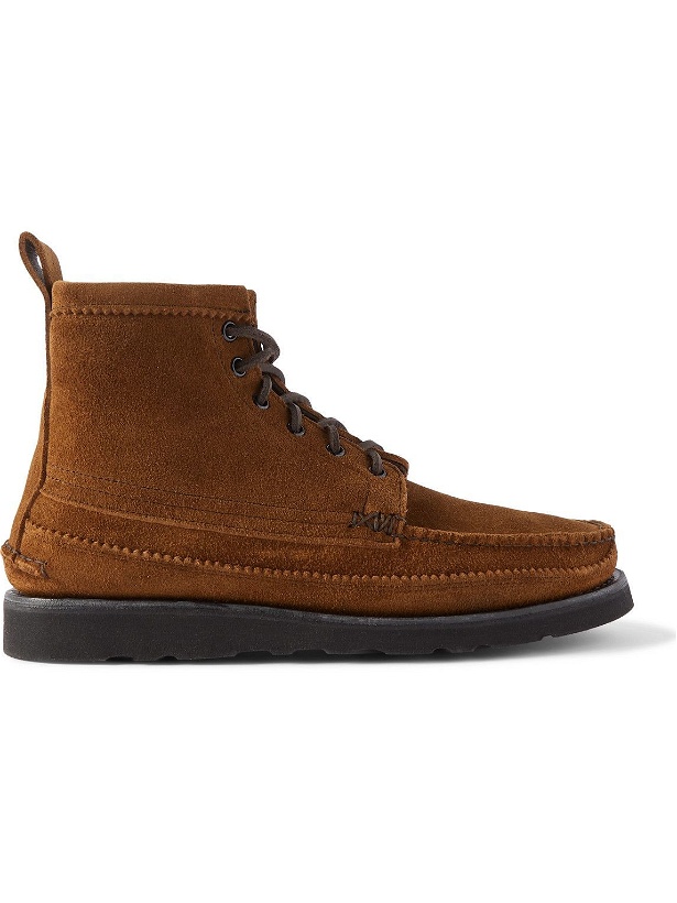 Photo: Yuketen - Maine Guide 6 Eye Textured-Leather Boots - Brown