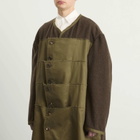 Comme des Garçons Homme Plus Men's Wool Long Line Coat in Khaki