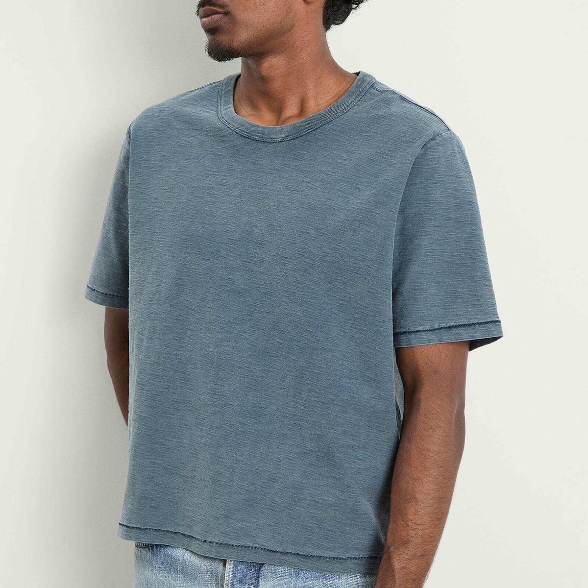 Corridor Men's Slub T-Shirt in Navy