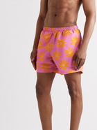 Jacquemus - Mid-Length Straight-Leg Floral-Print Recycled Swim Shorts - Pink