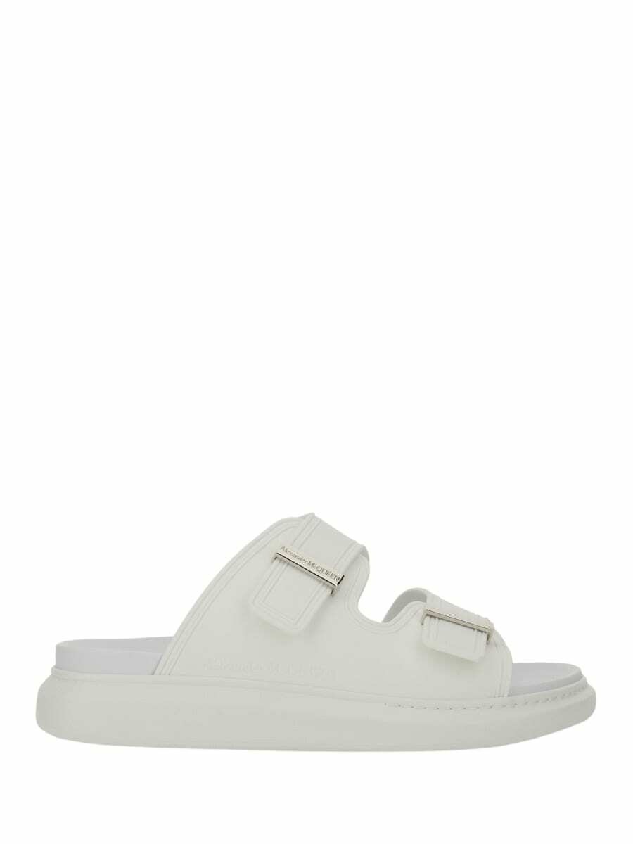 25SS new/alexander mcqueen ハイブリッドサンダル Sandal White Alexander McQueen White Hybrid Sandals Alexander McQueen