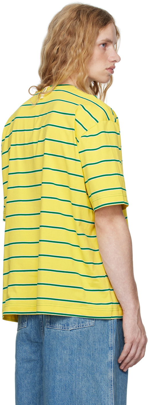 Tシャツ・カットソー SUNNEI FW24 Sunnei T-shirts and Polos (MRTWXJER066 7844) Sunnei Striped t-shirt | Yellow | FARFETCH