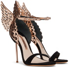Sophia Webster Black Evangeline Heeled Sandals
