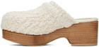 Recto Off-White Bohemian Clogs