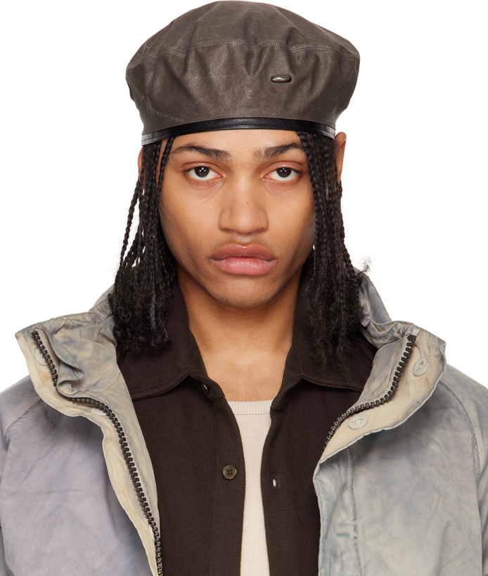 Photo: OUR LEGACY Brown Nylon Beret