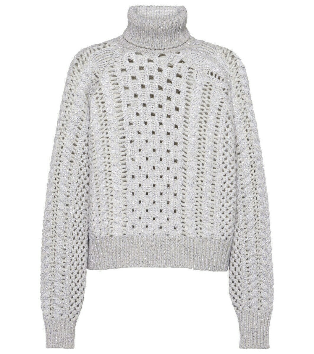 Brunello Cucinelli Women Cashmere And Wool Turtleneck Sweater