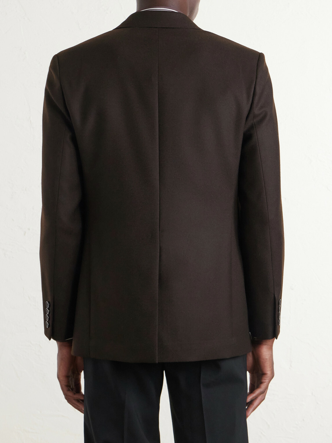 SAINT LAURENT - Wool Blazer - Brown