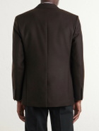 SAINT LAURENT - Wool Blazer - Brown