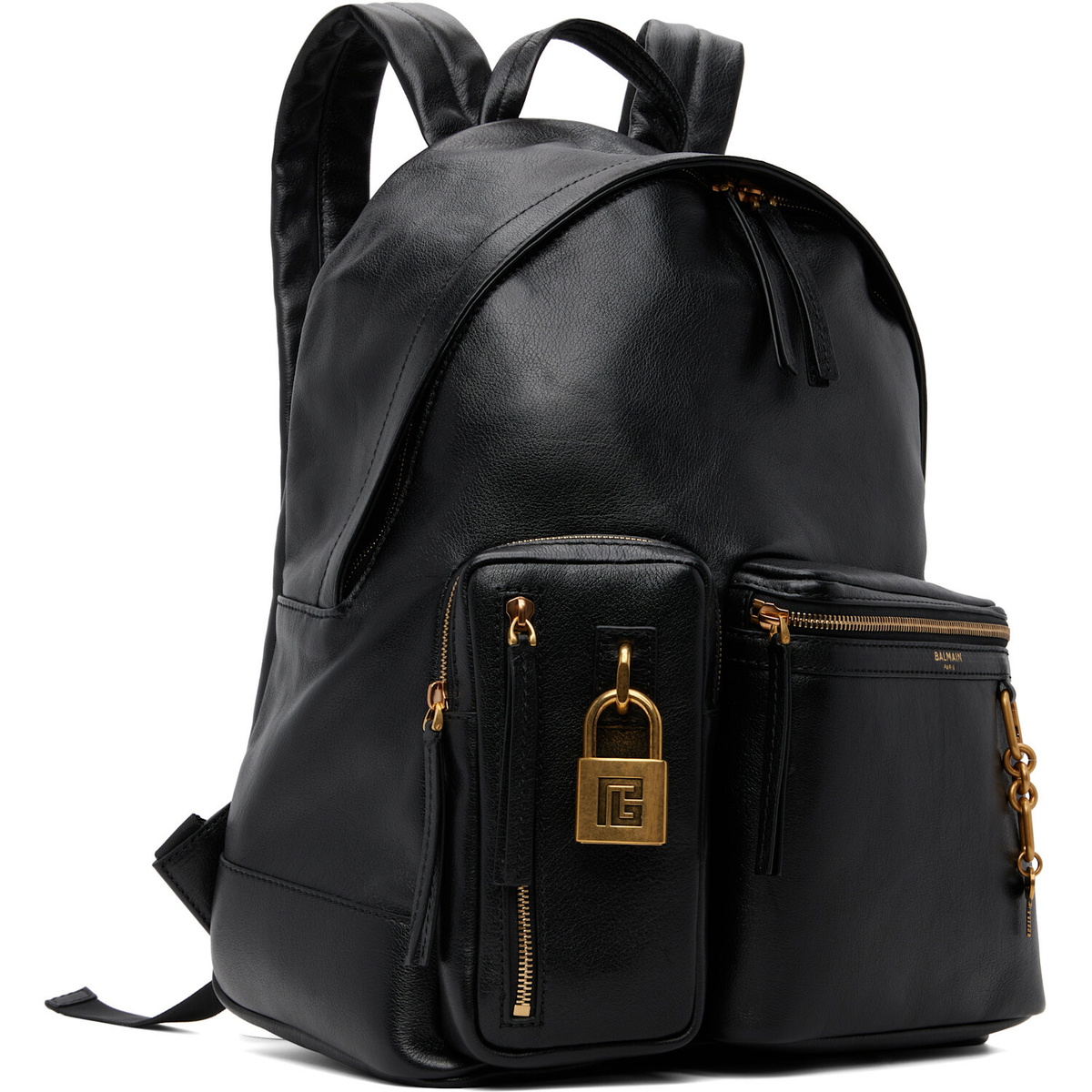 BALMAIN Black Pulse Backpack