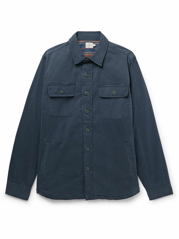 Photo: Faherty - Cotton-Blend Shirt Jacket - Blue