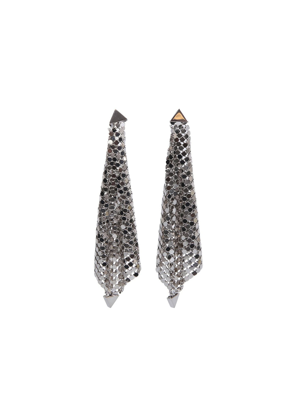 Paco Rabanne - XL Link Hoop Earrings in Silver Paco Rabanne