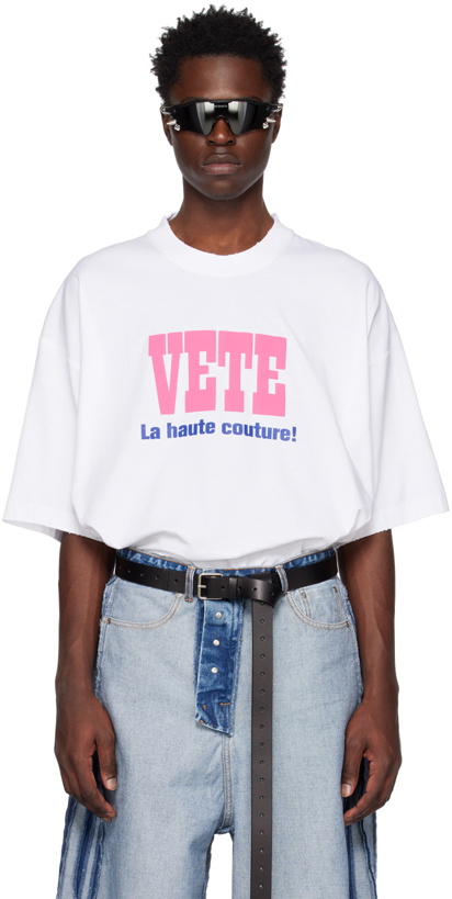 Photo: VETEMENTS White 'La Haute Couture' T-Shirt