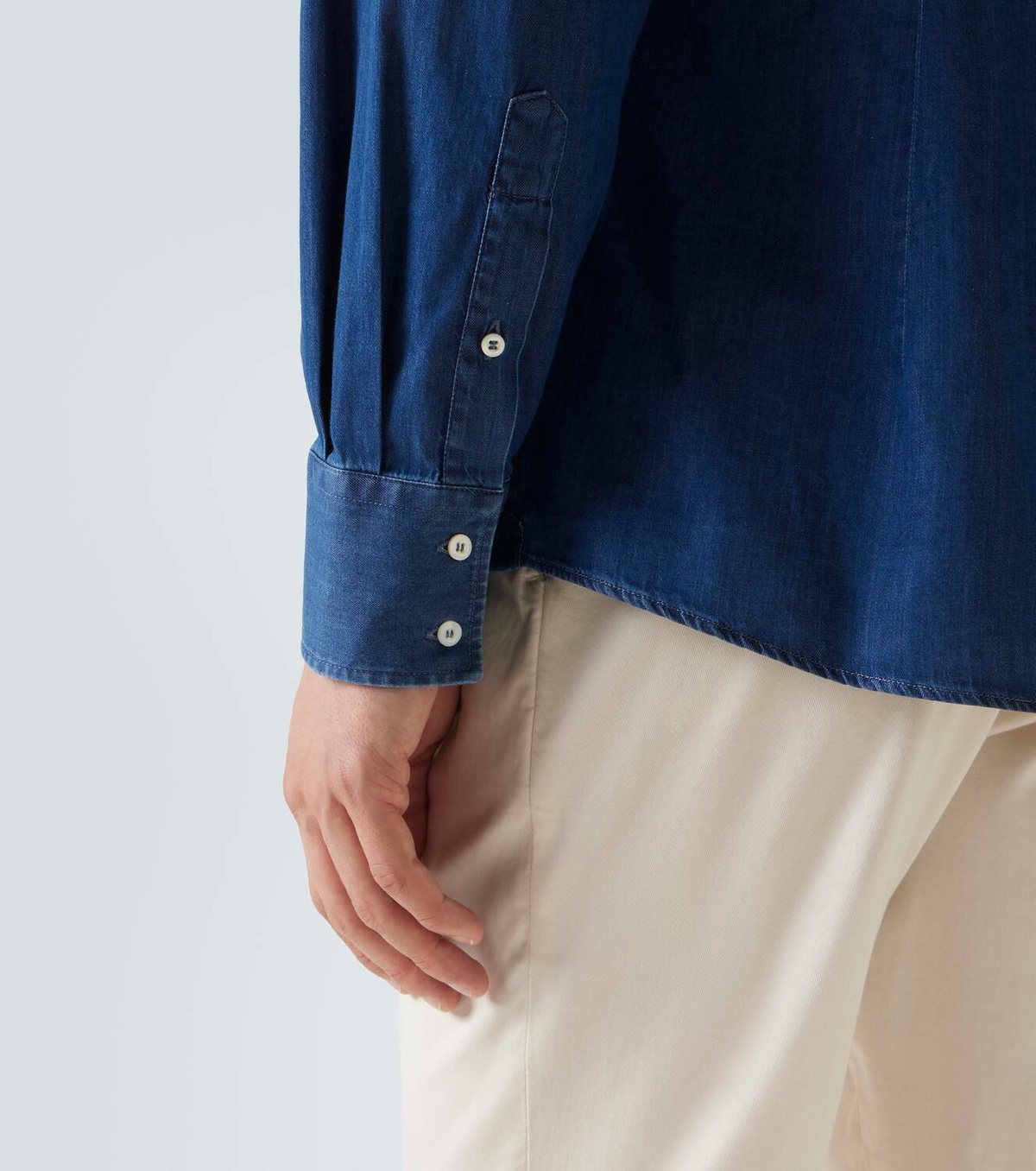Brunello Cucinelli Cotton denim shirt Brunello Cucinelli