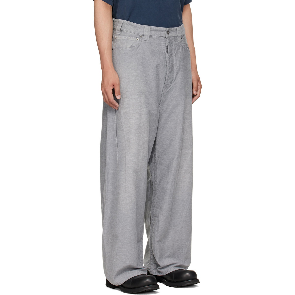 Balenciaga Gray Trompe L'œil Jeans