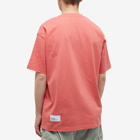 Men's AAPE Now Silicone Badge Pocket T-Shirt in Spiced Coral