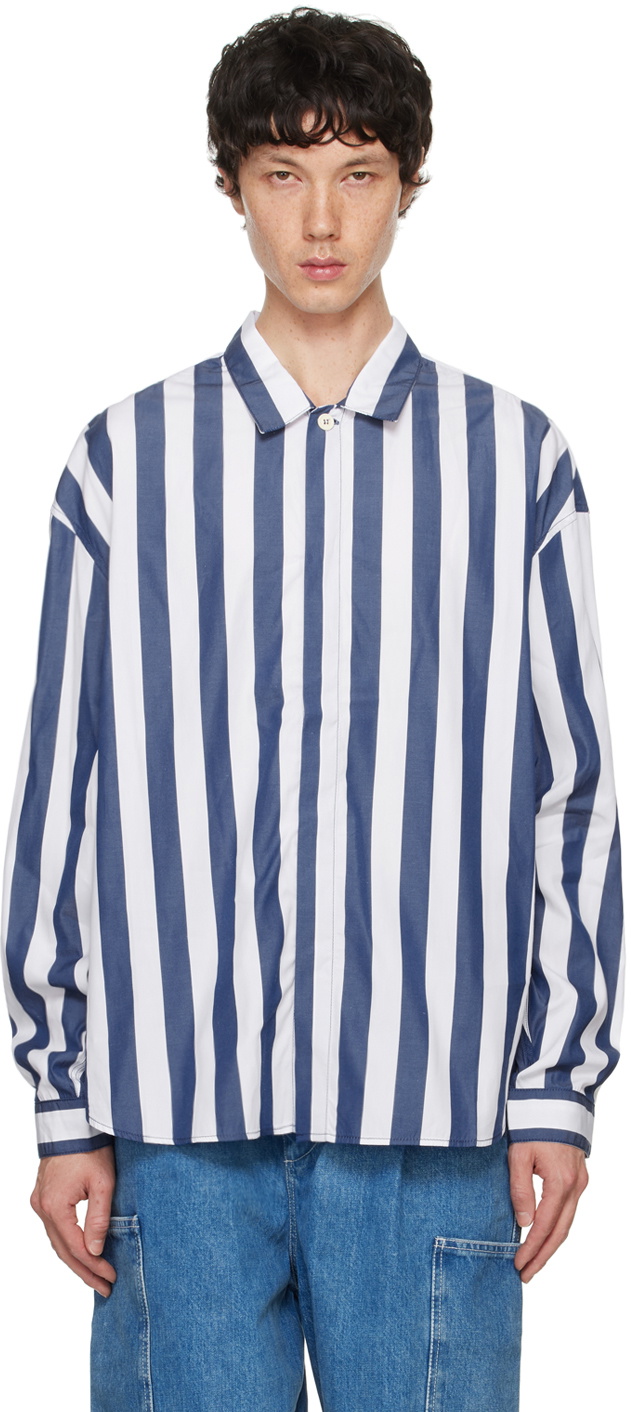 SUNNEI Blue & White Over Shirt