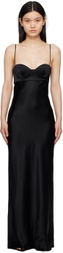 BEVZA Black Seashell Bra Maxi Dress