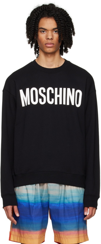 Photo: Moschino Black Printed Sweatshirt