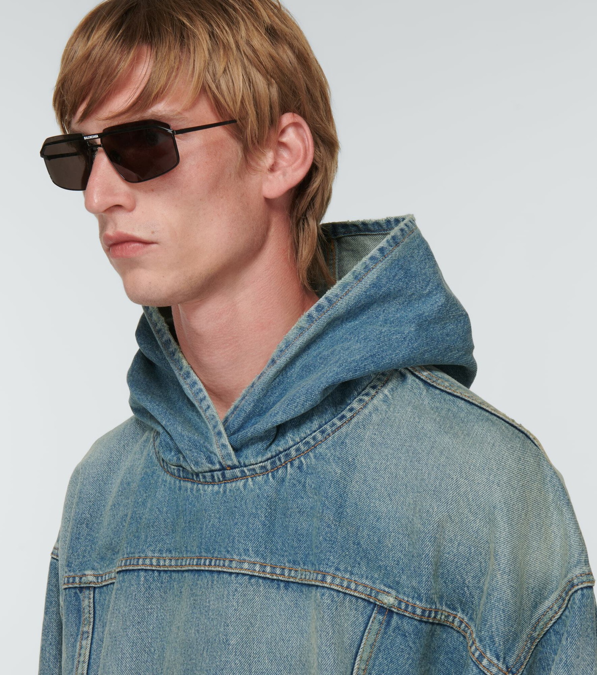 Balenciaga - Denim pullover jacket Balenciaga