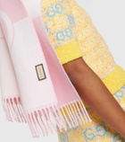 Gucci Interlocking G cashmere and wool scarf