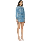 RED Valentino Blue Denim Playsuit Short Dress