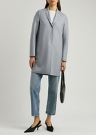 Harris Wharf London Cocoon Wool-felt Coat Mid Grey