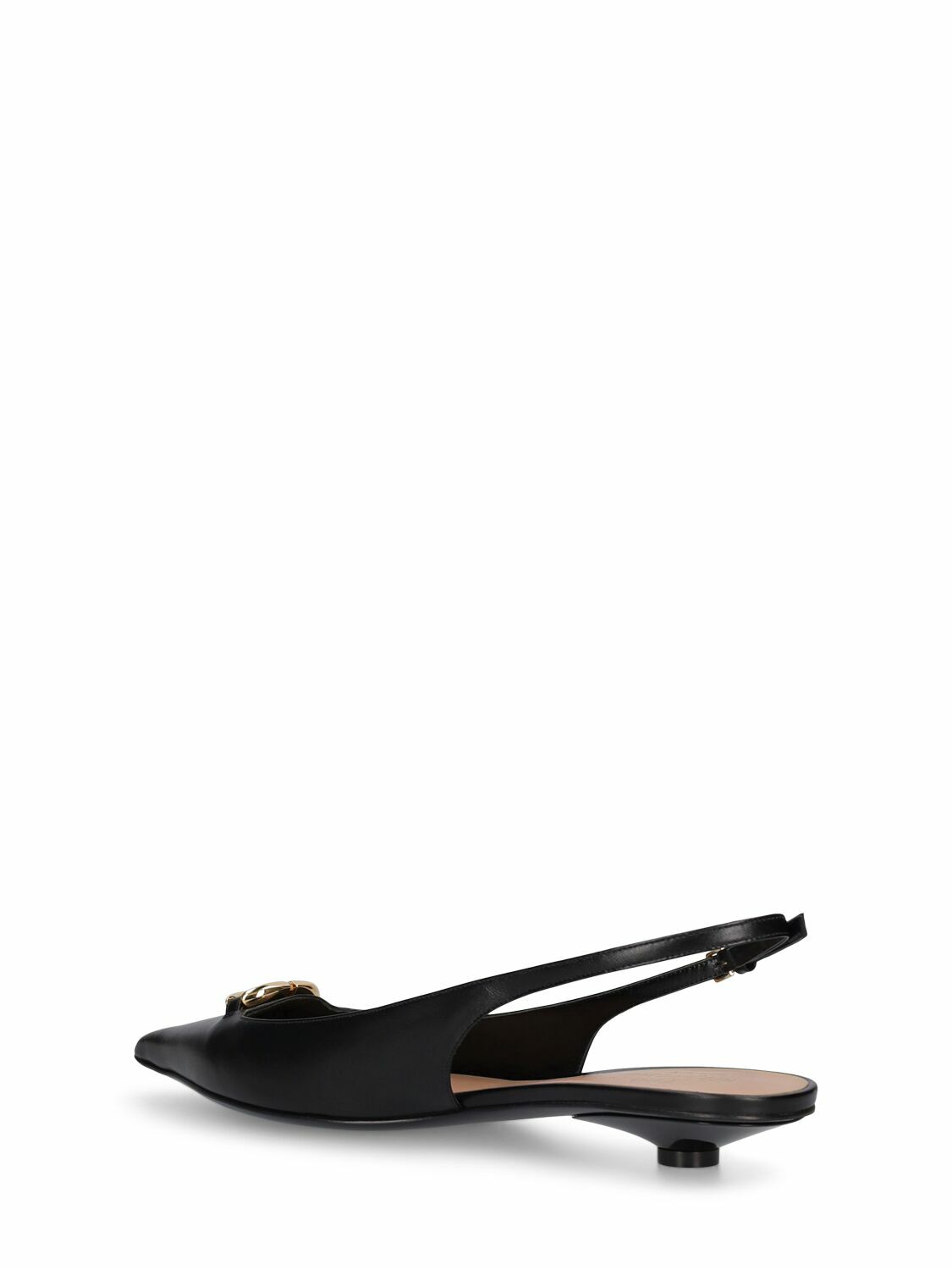 サンダル・ミュール VALENTINO Valentino Garavani 'Vlogo Moon' slingback Valentino Garavani V Logo Moon Sling Back Pump in Ivory | FWRD