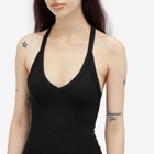 Joah Brown Women's V-Neck Racerback Tank Top in Black