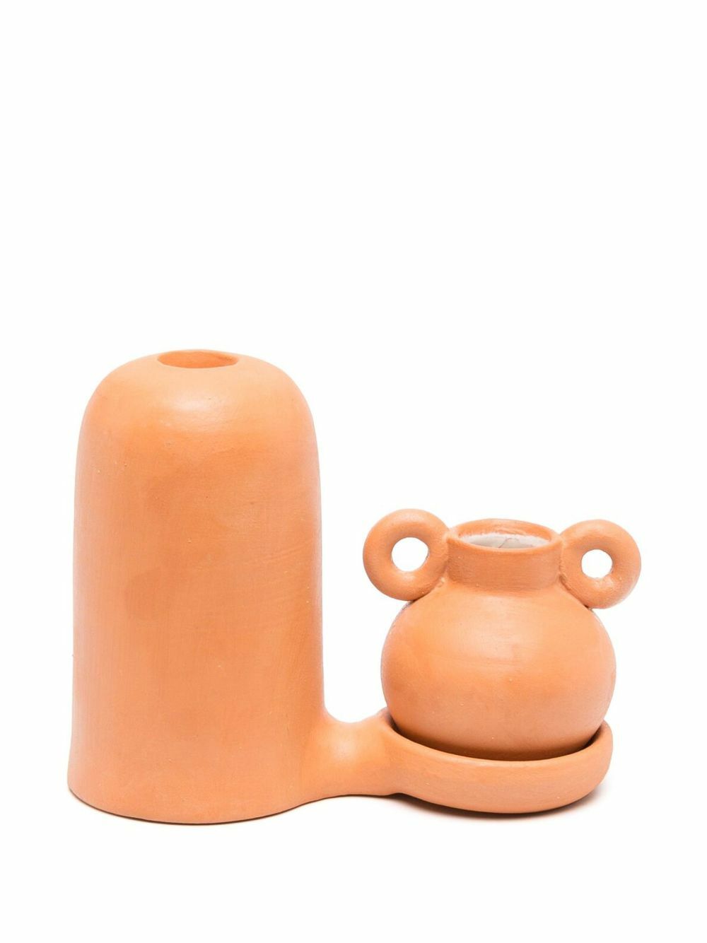 LOLA MAYERAS Orange Blend Earthenware Candlestick