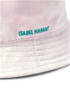ISABEL MARANT - Haleyh Logo-Embroidered Tie-Dyed Denim Bucket Hat - Green