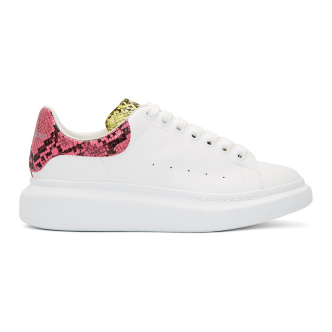 Photo: Alexander McQueen White Snake Oversized Sneakers