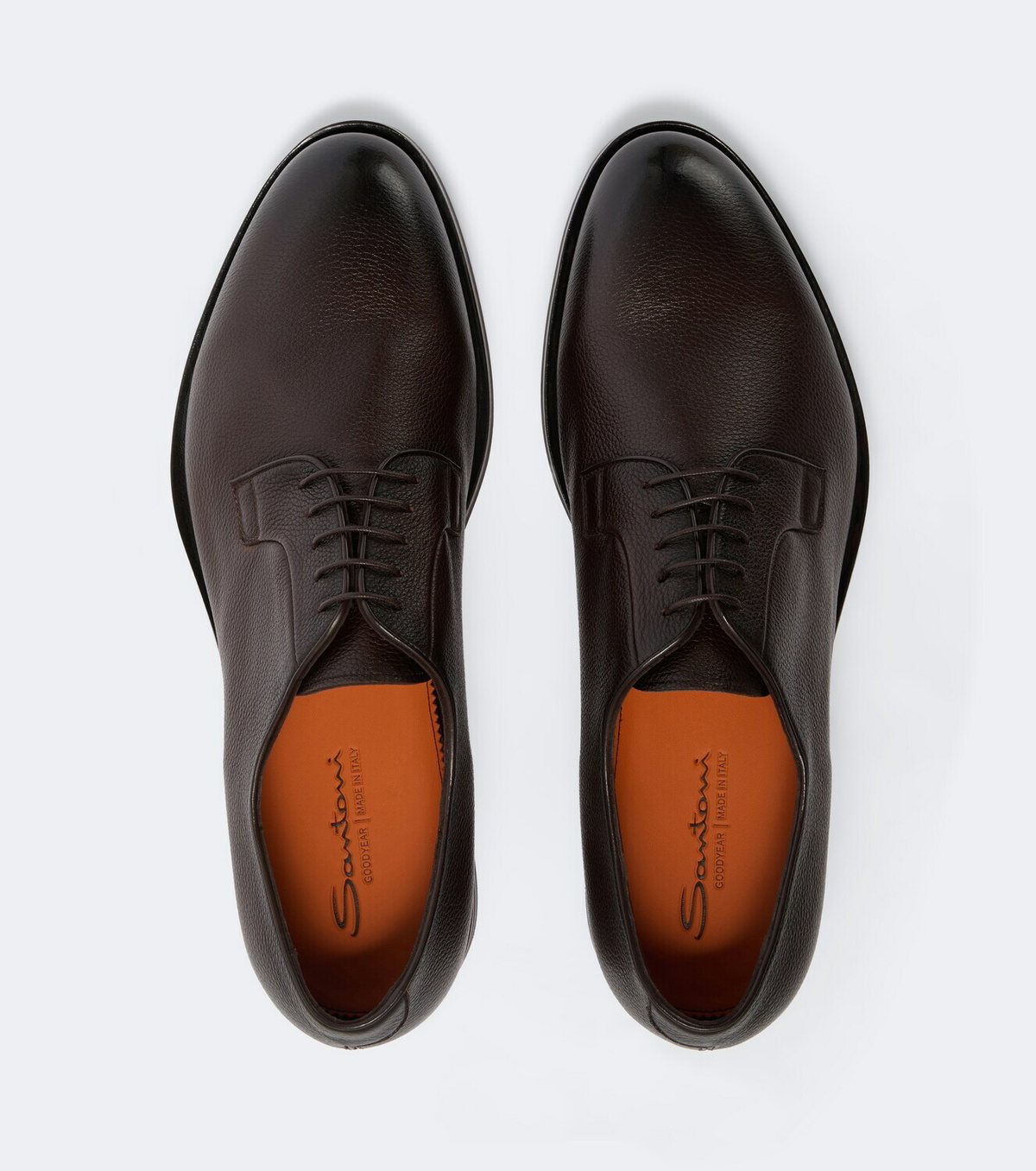 Santoni Ensley leather Derby shoes